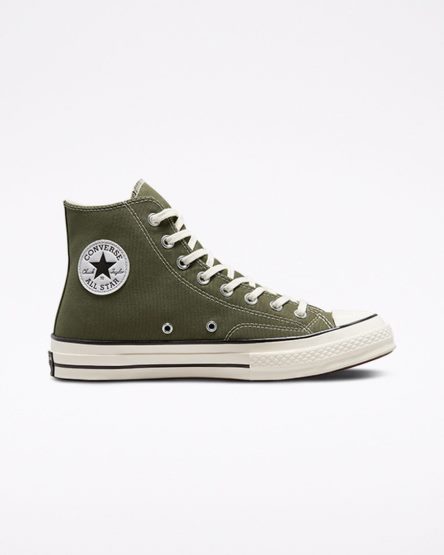 Tenisi Inalti Barbati Converse Chuck 70 Seasonal Color Masline Verzi Negrii | RO GRYQA206